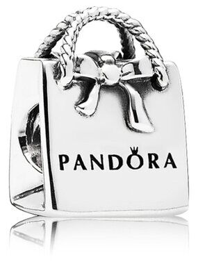 PANDORA Shopping Bag Charm Authentic Sterling Silver